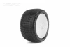 Jetko Challenger Medium EOS 1:10 Buggy 2.2 Rear Tyres Mounted on White Wheels (2)