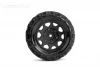 Jetko EX Tyre ST Raptor Black Wheel 2.8 on 12/14/17mm Hex Wheels (2)