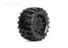 Jetko EX Tyre ST Defender Black Wheel 2.8 on 12/14/17mm Hex Wheels (2)