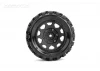 Jetko EX Tyre ST Defender Black Wheel 2.8 on 12/14/17mm Hex Wheels (2)