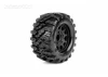 Jetko EX Tyre MT Wasteland Black Wheel 2.8 on 12/14/17mm Hex Wheels (2)