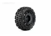 Jetko Extreme 1:10 Couragia Rally Tyres On Black 12mm Hex Wheels (4)