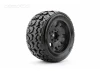 Jetko EX Tomahawk Belted XMT Tyres on Black 24mm Hex Wheels (2)