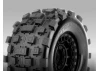 Jetko Extreme Wasteland XMT Belted Tyres Mounted on Black 24mm Hex Wheels (X-MAXX/Kraton 8S) (2)
