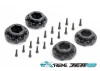 Jetko Extreme Wasteland XMT Belted Tyres Mounted on Black 24mm Hex Wheels (X-MAXX/Kraton 8S) (2)