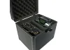 JP Transmitter Case Aluminium (Black) Face-To-Face Double
