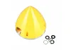 JP 102mm Yellow Spinner (with Aluminium Back Plate)