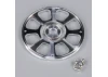 JP 102mm Yellow Spinner (with Aluminium Back Plate)