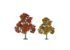 JTT 92111 Scenic Fall Deciduous, 3.5 to 4, HO-Scale, (4 per pack)