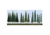 JTT 92117 Pine Conifer Spruce, 2.5 to 6, N to HO-Scale, (45 per pack)