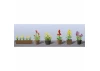 JTT 95568 Assorted Potted Flower Plants 2, O-Scale, (6 pack)