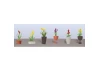 JTT 95568 Assorted Potted Flower Plants 2, O-Scale, (6 pack)