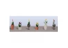 JTT 95571 Assorted Potted Flower Plants 4, HO-Scale, (6 pack)