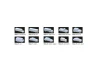 JTT 97010 Mixed Styles, White, 1:8=1 -0 1:100, (7 per pack)