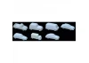 JTT 97010 Mixed Styles, White, 1:8=1 -0 1:100, (7 per pack)