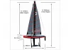 Joysway Focus V3 One Metre Sailboat - RTR Red