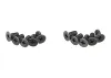 Kyosho Flat Head 2.6X8mm Metallic Screws (10)
