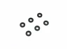 Kyosho Black Anodized Washer 3x7x1mm. (6)