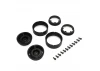 Kyosho KC10 Bead-lock 1.9 inches Dish Black Wheels (2)