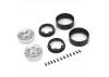 Kyosho KC10 Bead-lock 1.9 inches Spoke Chrome Wheels (2)