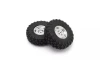 Kyosho KC10 Dish Chrome Complete Wheels (2)