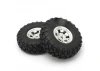 Kyosho KC10 Spoke Chrome Complete Wheels (2)
