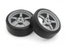 KYOSHO Pre-Glued Drift Tyres FZ02 5-Spoke Racing 1:10 Fazer 2.0 (2)