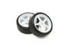 KYOSHO Pre-Glued Tyres FZ02 5-Spoke White1:10 Fazer 2.0 (2) Rally