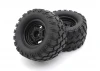 Pre-Glued Tyres on black wheels Kyosho Mad Wagon VE (2)