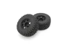 Pre-Glued Tyres on black wheels 2.4 (2) Kyosho Toyota Tacoma