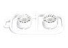 Wheels Set RE30 Kyosho Mini-Z MR03 Wide-Offset 0 (2) White