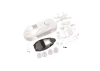 Kyosho Body Shell - McLaren P1 GTR Mini-Z + 2WD Rims (White Body)