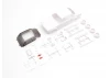 KYOSHO Bodyshell Skyline 2000GT-R (KPGC10) Mini-Z + 4WD Rims (White Body)