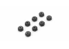 Kyosho Mini-Z M2 Nyloc Aluminium Wheel Nut (8) Black