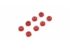 Kyosho Mini-Z M2 Nyloc Aluminium Wheel Nut (8) Red