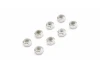 Kyosho Mini-Z M2 Nyloc Aluminium Wheel Nut (8) Silver