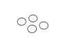 Kyosho O-Ring 0.78 Black (4) For W5301V