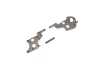 Rear side plate set Kyosho Optima Pro (2) Gun Metal