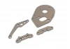 Plate Set Kyosho Optima Mid - Gun Metal