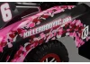 Killer Body SC Truck Finished Body Lady Flower Pattern