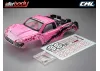 Killer Body SC Truck Finished Body Lady Flower Pattern
