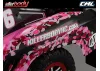 Killer Body SC Truck Finished Body Lady Flower Pattern