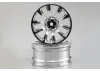 Killer Body Wheel 3mm Offset Chrome 10-Spoke 1:10 Tc (4)