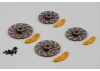 Killer Body Caliper Brake Disc Grey/Gold 4Pc (CNC Aluminium)