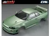 Killer Body Nissan Skyline R34 195mm Finished Body-Green