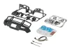 Killer Body 1:10 Alloy Bumper With LED Upgrade Sets Matt/Black