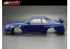 Killer Body Nissan Skyline R34 195mm Finished Bodyshell - Blue