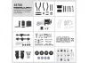 Killer Body Mercury Chassis Kit Fits KB48601 Toyota LC70 Body