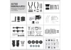 Killer Body Mercury Chassis Kit Fits Kb48601 Toyota Lc70 Body