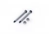 Koswork AE RC10 Front Inner 43mm Hardened Hinge Pin w/locknuts (2)